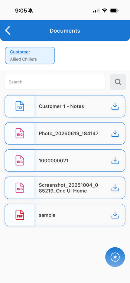 Notes & Documents Feature