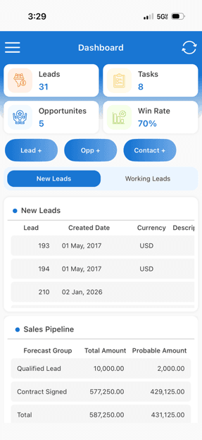 SyteRoam Mobile ERP App